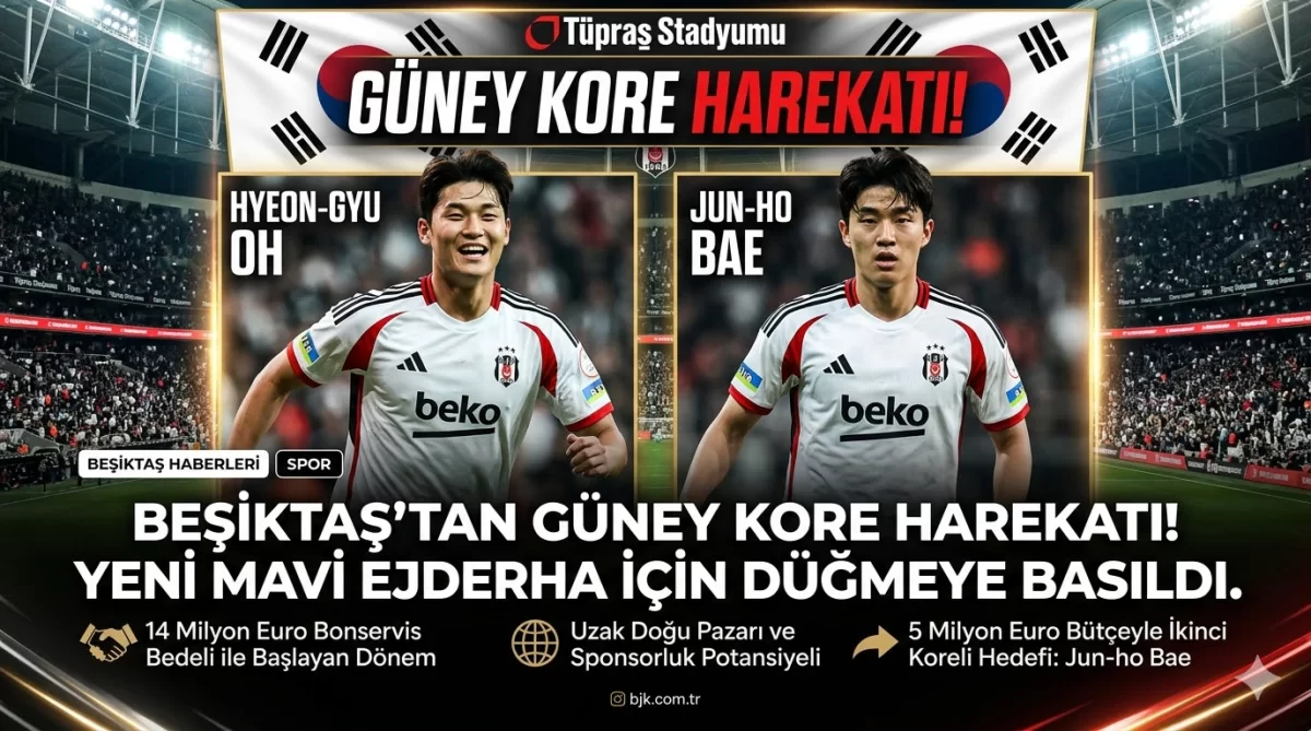 Beşiktaş'tan Güney Kore harekatı! Yeni "Mavi Ejderha" için düğmeye basıldı