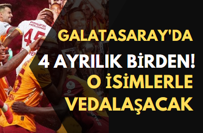 Galatasaray'da 4 ayrılık birden! O isimlerle vedalaşacak Galatasaray'da 4 ayrılık birden! O isimlerle vedalaşacak - Sevdamız Beşiktaş - Güncel Spor Haberleri